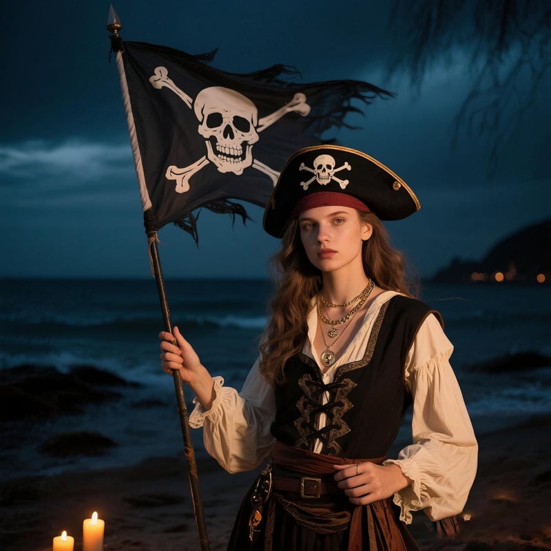 Lookray Gold Pirate Necklace for Women Layered Chunky Pirate Costume Jewelry Hip Hop 80s 90s Coin Pendant Necklace Halloween Pirate Costume Accessories - Image 4